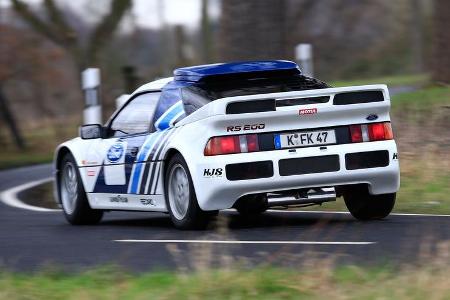 Ford RS200, Heckansicht