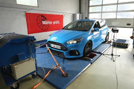Ford Focus RS, Prüfstand