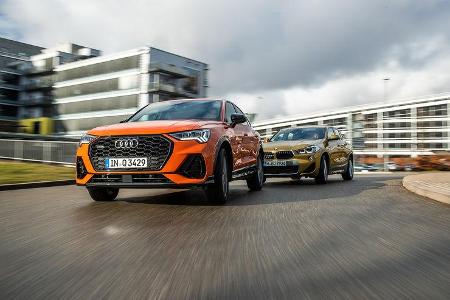 Audi Q3 SB 40 TDI Quattro, BMW X2 20d xDrive, Exterieur