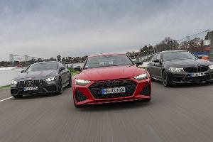 Audi RS7, BMW M5 Competition, Mercedes AMG GT 63 S