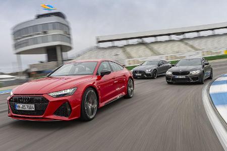 Audi RS 7 Sportback, BMW M5 Competition, Mecedes AMG GT 63 4-Türer Coupe, Exterieur