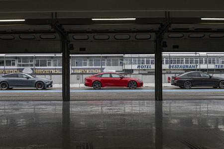 Audi RS 7 Sportback, BMW M5 Competition, Mecedes AMG GT 63 4-Türer Coupe, Exterieur