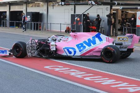 Sergio Perez - Racing Point - F1-Test - Barcelona - 19. Februar 2020