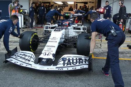 Pierre Gasly - Alpha Tauri - F1-Test - Barcelona - 19. Februar 2020