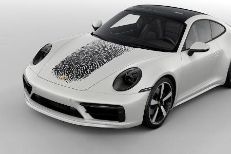 Porsche Exclusive Manufaktur Direct Printing Fingerabdruck