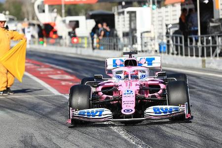 Sergio Perez - Racing Point - F1-Test - Barcelona - 26. Februar 2020