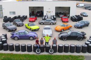 So testet Porsche Klassiker-Reifen