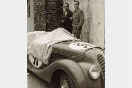 Nürburgring 1950, erstes Rennen, 2. Platz mit dem BMW 328.