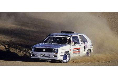 Volkswagen schickte einen Golf mit zwei Motoren, der chancenlos blieb.