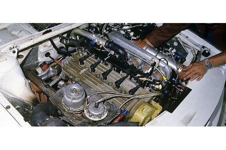 Der Motor des Pikes-Peak-S1 hatte 620 PS â die stärkste Maschine, die je ein Rallyeauto antrieb.