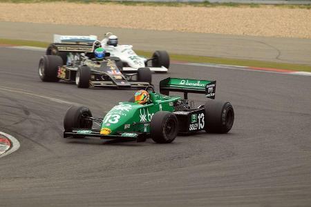 Mit dem Tyrrell 011-Ford in Benetton-Lackierung wurde der Brite Andy Wolfe Dritter im Formel-1-Rennen.