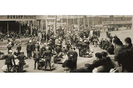 1963 ging es zum letzten Mal auf dem alten Hockenheimring an den Start.