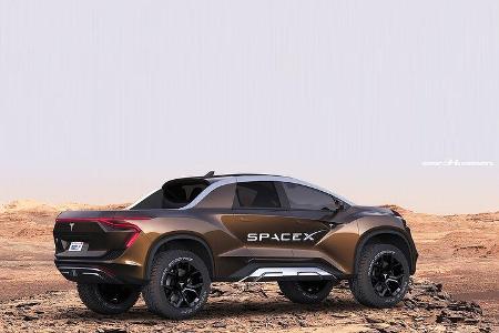Tesla Pickup, Rendering von Emre Husman