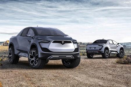 Tesla Pickup, Rendering von Emre Husman