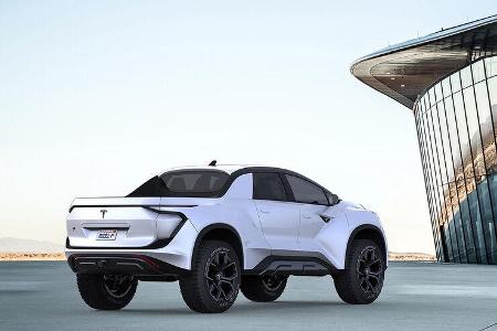 Tesla Pickup, Rendering von Emre Husman