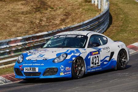 VLN2015-Nürburgring-Porsche Cayman R-Startnummer #423-V6