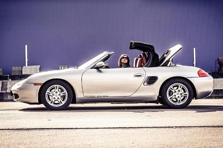 Porsche Boxster 2.7, Verdeck öffnet