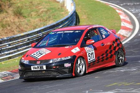 VLN - Nürburgring Nordschleife - Startnummer #511 - Honda Civic Type R CWE - ADAC Team Weser-Ems e.V. - V3