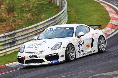 VLN - Nürburgring Nordschleife - Startnummer #977 - Porsche Cayman GT4 Clubsport - Fanclub Mathol Racing e.V. - Cup3