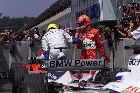 Michael Schumacher - Ferrari - Ralf Schumacher - Williams - GP Deutschland 2002