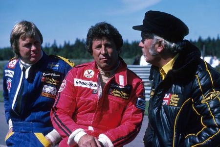Ronnie Peterson - Mario Andretti - Colin Chapman - Lotus - GP Schweden 1978 - Anderstorp