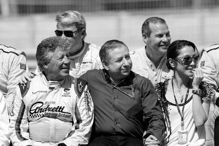 Mario Andretti - Jean Todt - GP Bahrain 2010