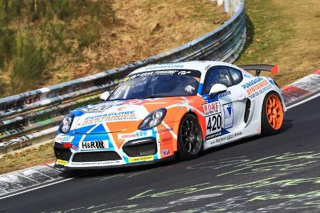 VLN - Nürburgring Nordschleife - Startnummer #420 - Porsche Cayman GT4 Clubsport - Care for Climate - AT(-G)