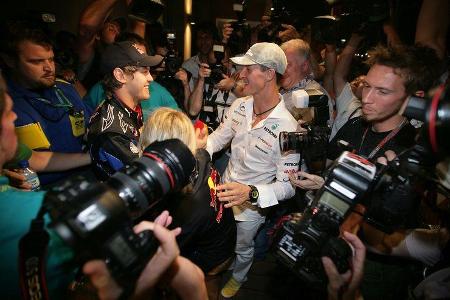 Sebastian Vettel - Michael Schumacher - Abu Dhabi 2010