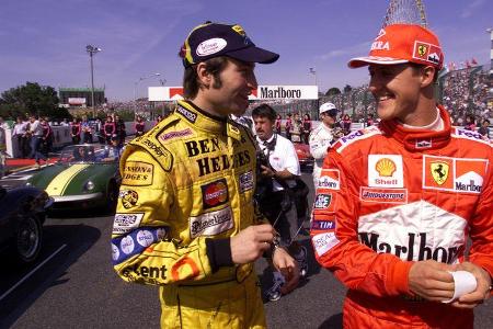 Heinz-Harald Frentzen - Jordan - Michael Schumacher - Ferrari