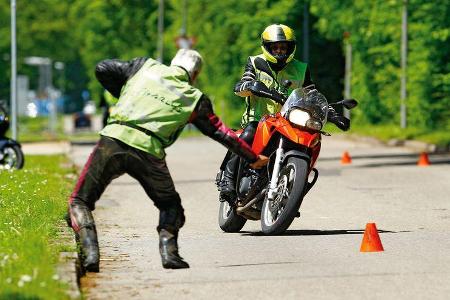 Motorrad, Ausweichtest