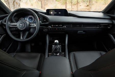 Mazda 3 Skyactive G (2019), Innenraum, Interior, Cockpit, Lenkrad