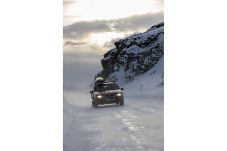 Die Nordkap-Straße E69 gehört zu den spektakulärsten Passagen des Trips.