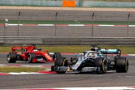 Lewis Hamilton - Mercedes - Sebastian Vettel - Ferrari - GP China 2019 - Shanghai