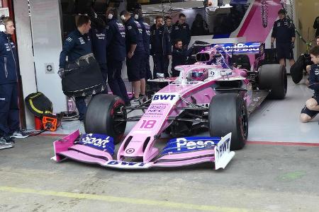 Lance Stroll - Racing Point - Barcelona - F1-Test - 27. Februar 2019