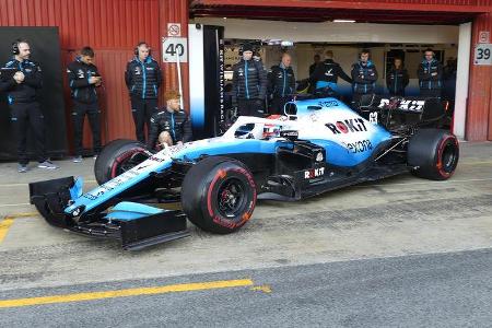 George Russell - Williams - Barcelona - F1-Test - 27. Februar 2019