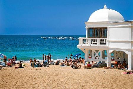 Stadtstrand in Cádiz
