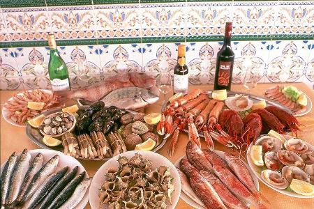 Fische und Meeresfrüchte aus der Region