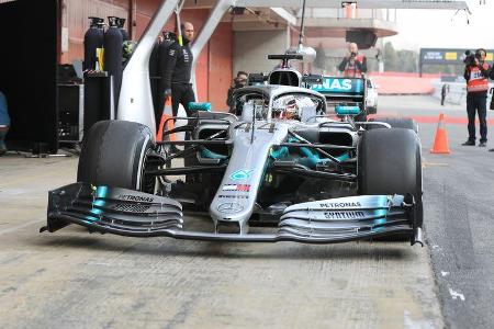 Mercedes - Frontflügel - Barcelona-Test - 2019