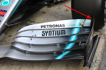 Mercedes - Frontflügel - Barcelona-Test - 2019