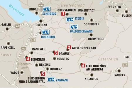Karte Region Vorarlberg