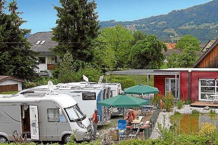 Familiäre Atmosphäre beim Stellplatz Mathis in Dornbirn