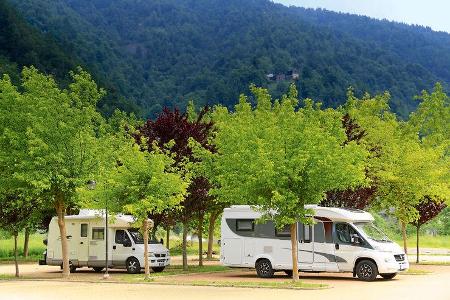 Stellplatz in Melle im unteren Varaita-Tal.