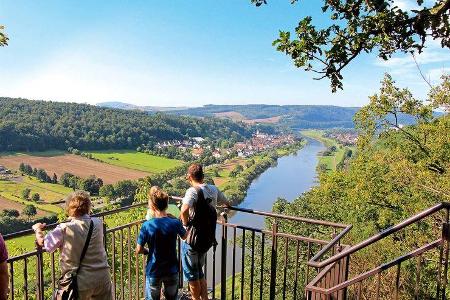 Weser-Skywalk zwischen Beverungen und Bad Karlshafen