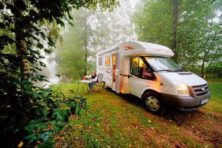 Campingplatz bei Waxweiler an der Prüm.