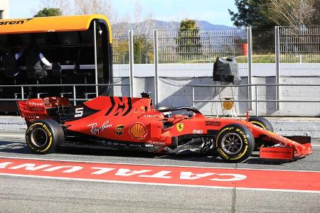 Sebastian Vettel - Ferrari - Barcelona - F1-Test - 26. Februar 2019