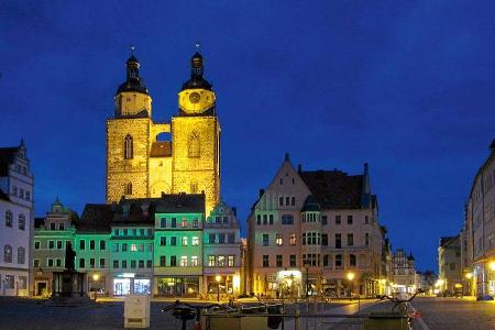 Wittenberger Marktplatz mit St. Marien.