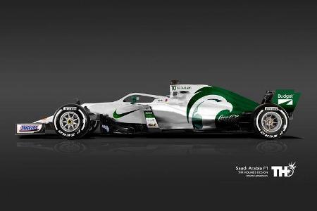 Saudi-Arabien - F1-Autos - Fußball-WM 2018