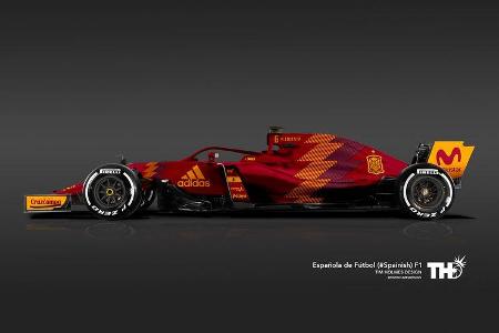 Spanien - F1-Autos - Fußball-WM 2018