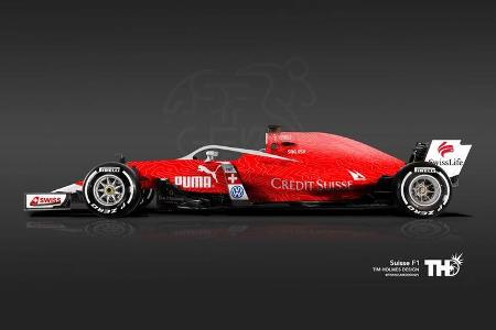 Schweiz - F1-Autos - Fußball-WM 2018