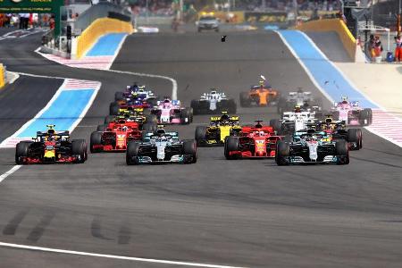Start - GP Frankreich 2018